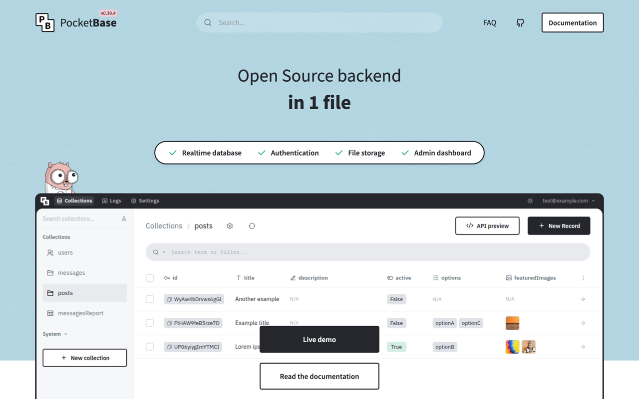 PocketBase